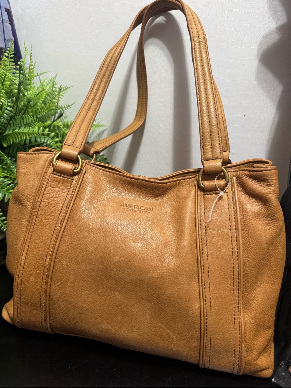 American *Leather Co *Tan Tote Bag
